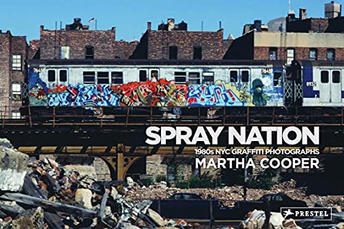 Book cover featuring a colorful graffiti-covered subway car in 1980s NYC.
