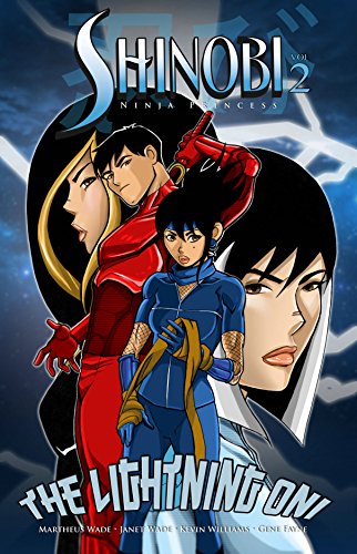 Comic book cover featuring three young people in ninja-style outfits.