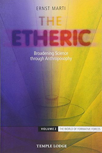 Book cover with swirling purple and yellow design, title "The Etheric.