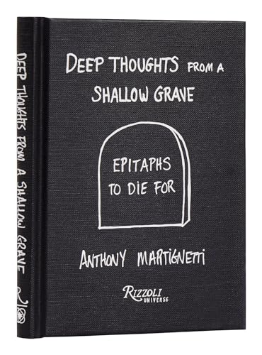 Black book cover with a tombstone illustration and white text.
