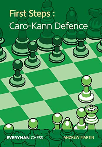 Green chess book cover with white and black pieces, titled “First Steps.”