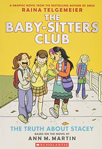 Cover of “The Truth About Stacey” graphic novel featuring four young girls.