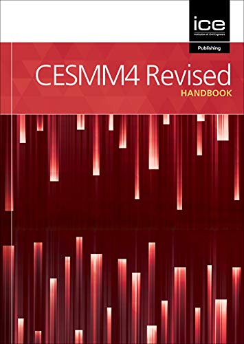 CESMM4 Handbook cover: red and pink geometric design, ICE Publishing logo.