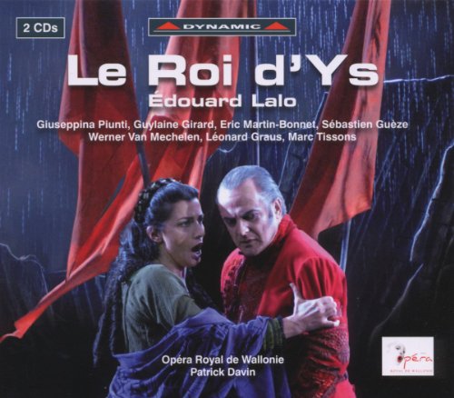CD cover featuring two opera singers in costume against a backdrop of red flags.