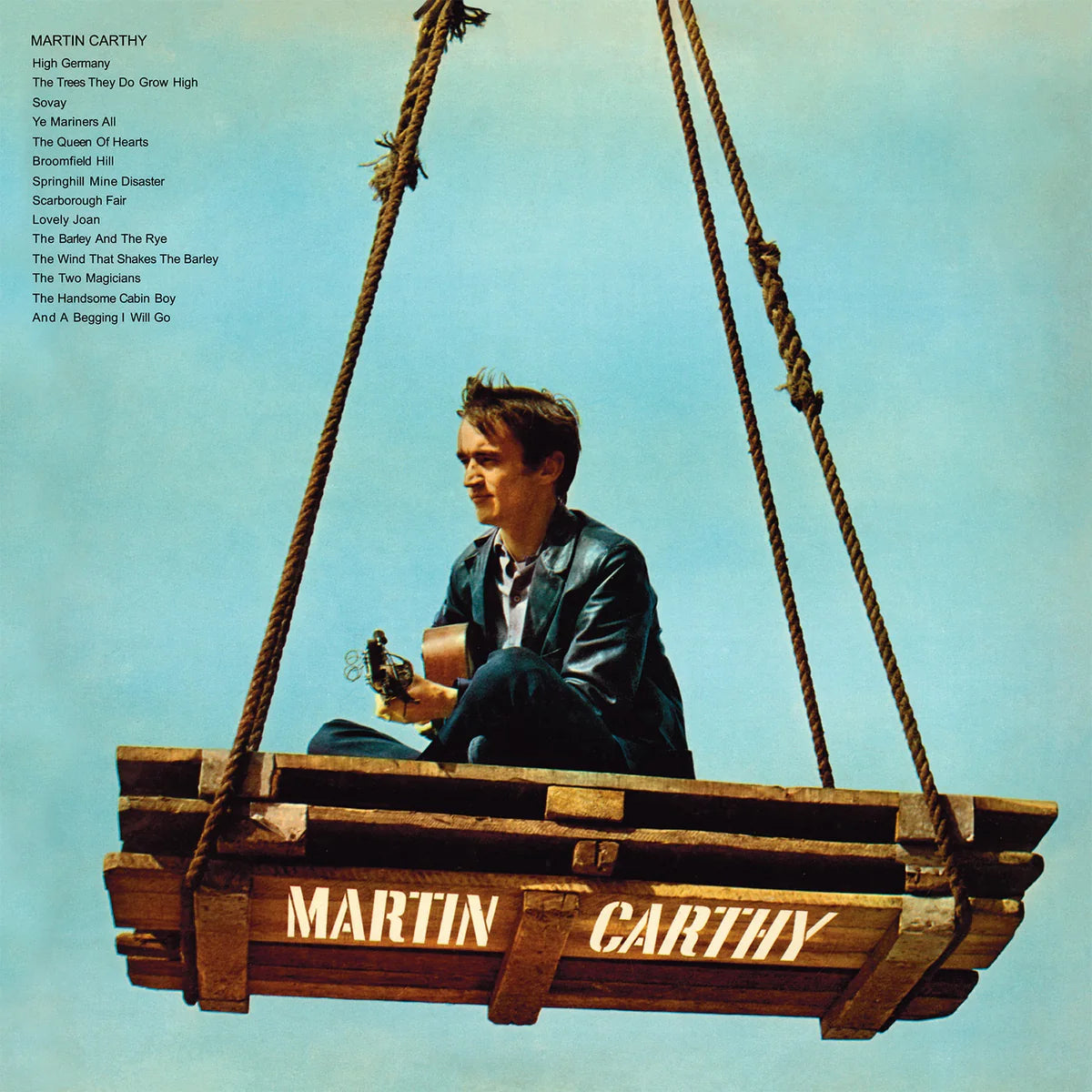Martin Carthy album cover: a man in a swing over a field.