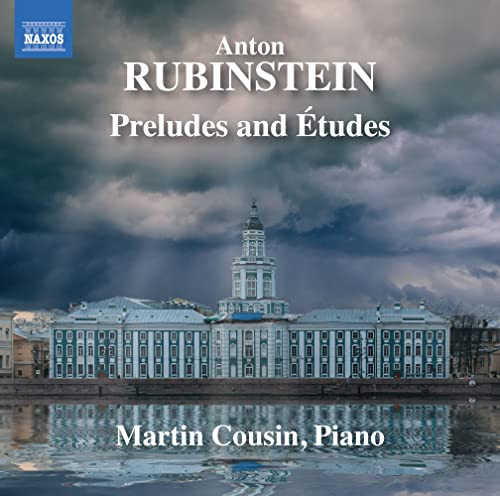 CD cover for Anton Rubinstein preludes and études, featuring a church.
