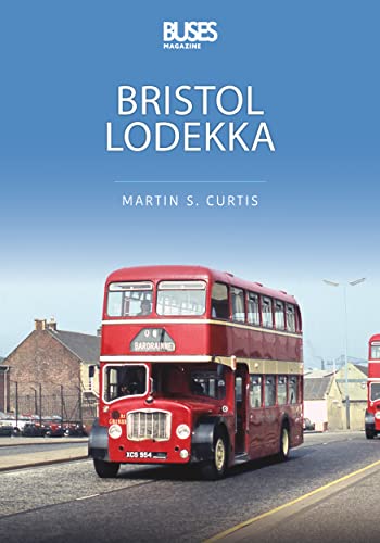 Red double-decker Bristol Lodekka bus on a coastal road, book cover.