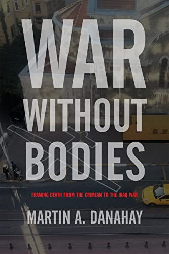 Book cover: "War Without Bodies" with a city street background.