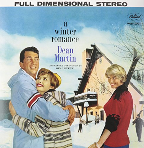 Dean Martin album cover depicts a couple and a snowy winter scene.