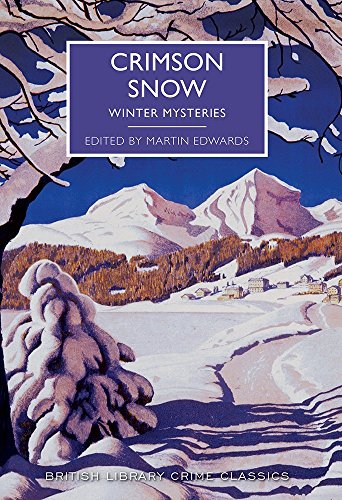 Book cover: snowy mountains and trees, with text "Crimson Snow.