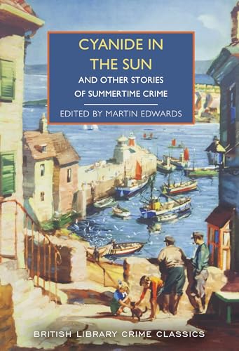 Book cover illustration showing a coastal harbor with boats, figures, and a title box.