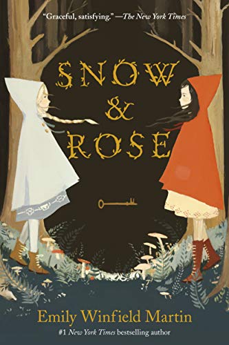 Book cover: two girls in capes facing each other in a forest.