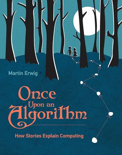 Book cover with silhouetted trees, a moon, and two figures with a dotted path.