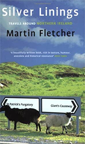 Book cover with green landscape, sheep, and directional road signs.