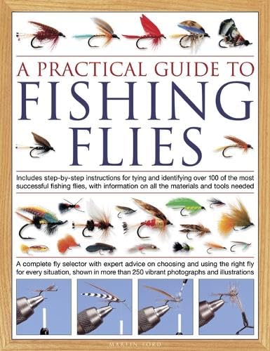 Book cover titled A Practical Guide to Fishing Flies featuring various fishing fly illustrations.