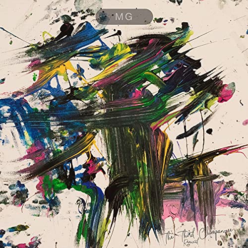 CD cover for Martin Gore’s “The Third Chimpanzee Remixed” with abstract paint.