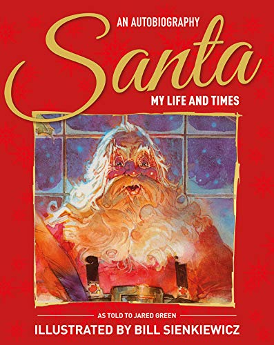 Book cover: Santa Claus in a bathtub, illustrated autobiography.