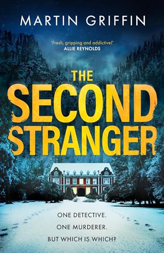 Book cover: "The Second Stranger" with a snowy house and mountains.