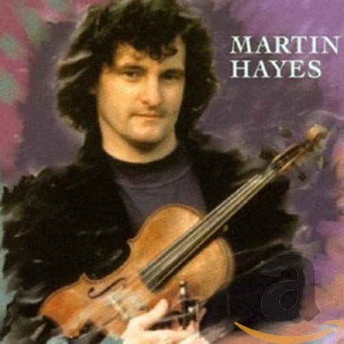 Martin Hayes holding a violin against a purple background on a CD cover.