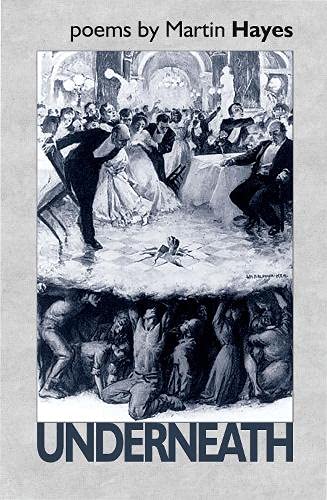 Book cover: “Underneath” by Martin Hayes, showing people above and below ground.