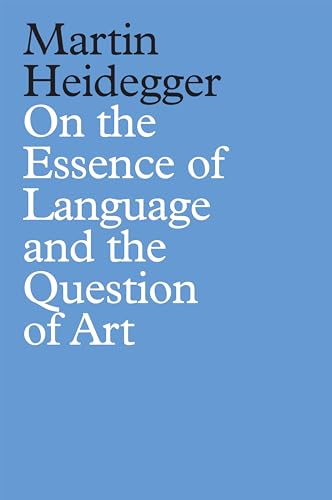 Book cover: "On the Essence of Language and the Question of Art" by Heidegger.