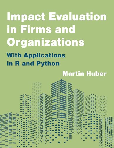 Book cover: "Impact Evaluation in Firms and Organizations" with city skyline.