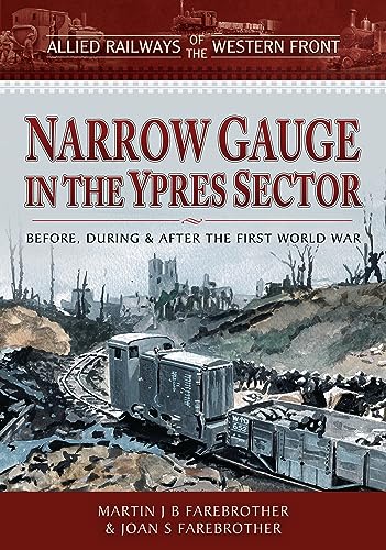 Book cover depicting a narrow gauge railway in a war-torn landscape.