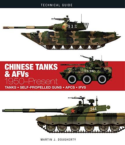 Book cover depicting three Chinese tanks and armored fighting vehicles.