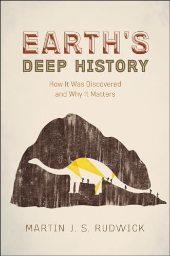 Book cover: "Earth's Deep History" with a dinosaur silhouette and people.