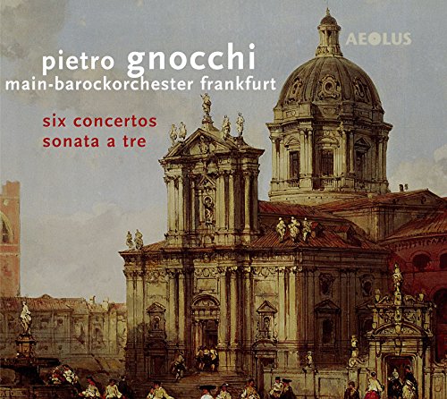 A CD cover featuring a painting of a grand baroque building with people.