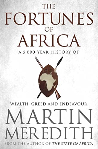 Book cover: "Fortunes of Africa" with shield and spears illustration.