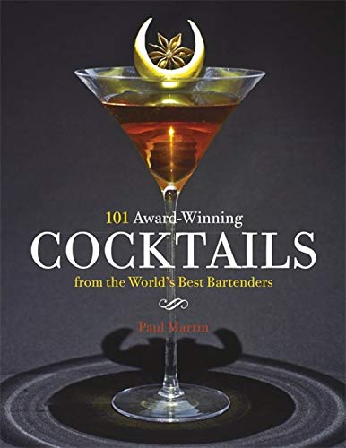 Cocktail recipe book cover featuring a martini glass with star anise.