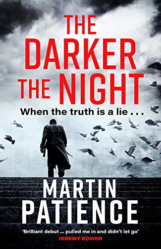 Book cover: lone figure with birds against a stormy, dark sky.