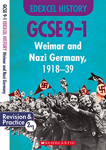 GCSE history revision guide cover featuring Weimar and Nazi Germany, 1918-39.