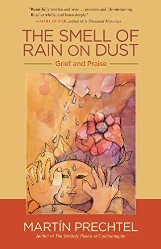 Book cover with abstract watercolor painting of hands, face, and flower.