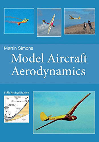 Book cover: “Model Aircraft Aerodynamics” with images of model planes.
