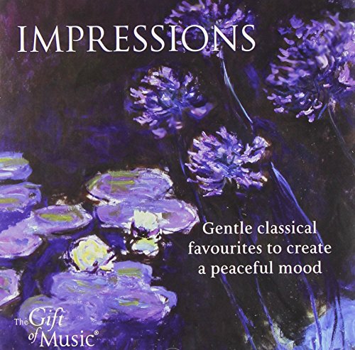 CD cover: purple water lilies and flowers, text “IMPRESSIONS”.