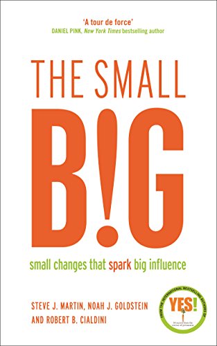 Book cover: "The Small Big" with large orange text and author names.