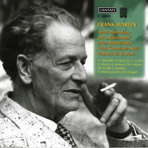 "CD cover with a black-and-white man smoking and yellow text on a green background."