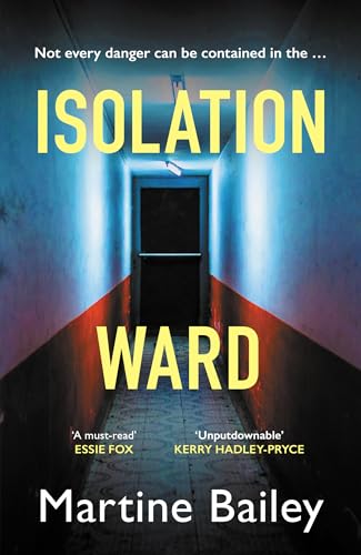 Book cover: a long, blue and red hallway leading to a dark doorway.