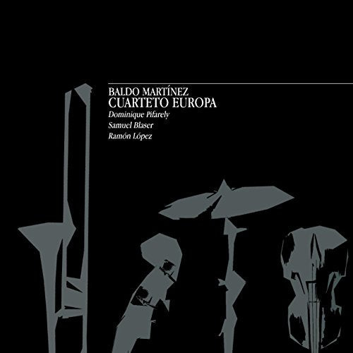 CD cover: Abstract gray illustrations of string instruments on black background.
