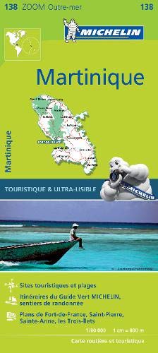 Michelin Zoom Map 138 of Martinique, showing island outline and coastal scene.