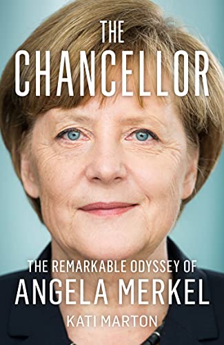 Book cover featuring a portrait of Angela Merkel, former German Chancellor.