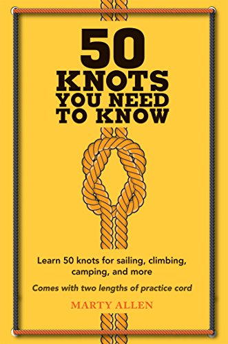 Book cover with yellow background, black text, and an illustration of a rope knot.