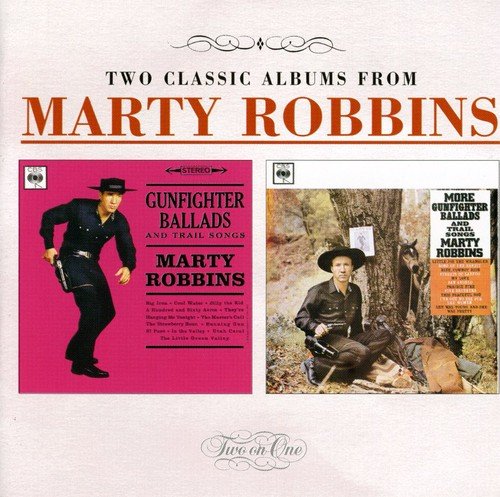 CD cover featuring two Marty Robbins albums with images of him in cowboy attire.
