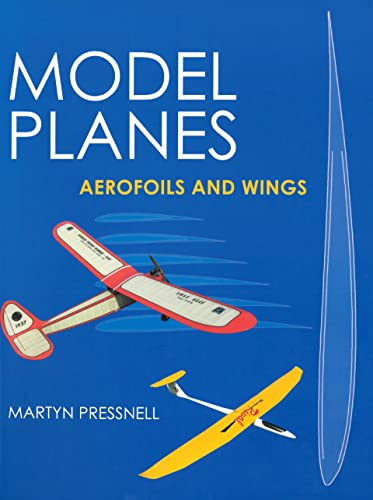 Book cover featuring model airplanes and an aerofoil diagram on blue.