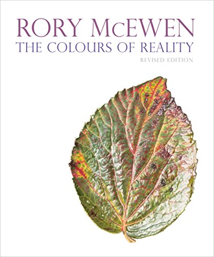 Book cover titled Rory McEwen: The Colours of Reality featuring a detailed botanical leaf illustration.