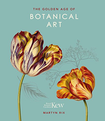 Book cover featuring detailed paintings of colorful tulips and foliage.