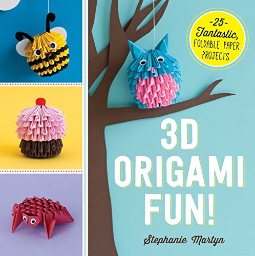 Book cover featuring colorful 3D origami animal and shape projects.
