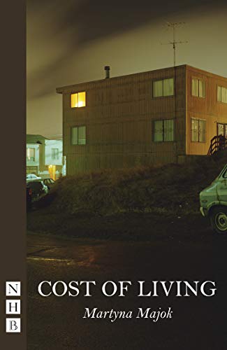 Play cover: a dimly lit house with a glowing window, title "Cost of Living".